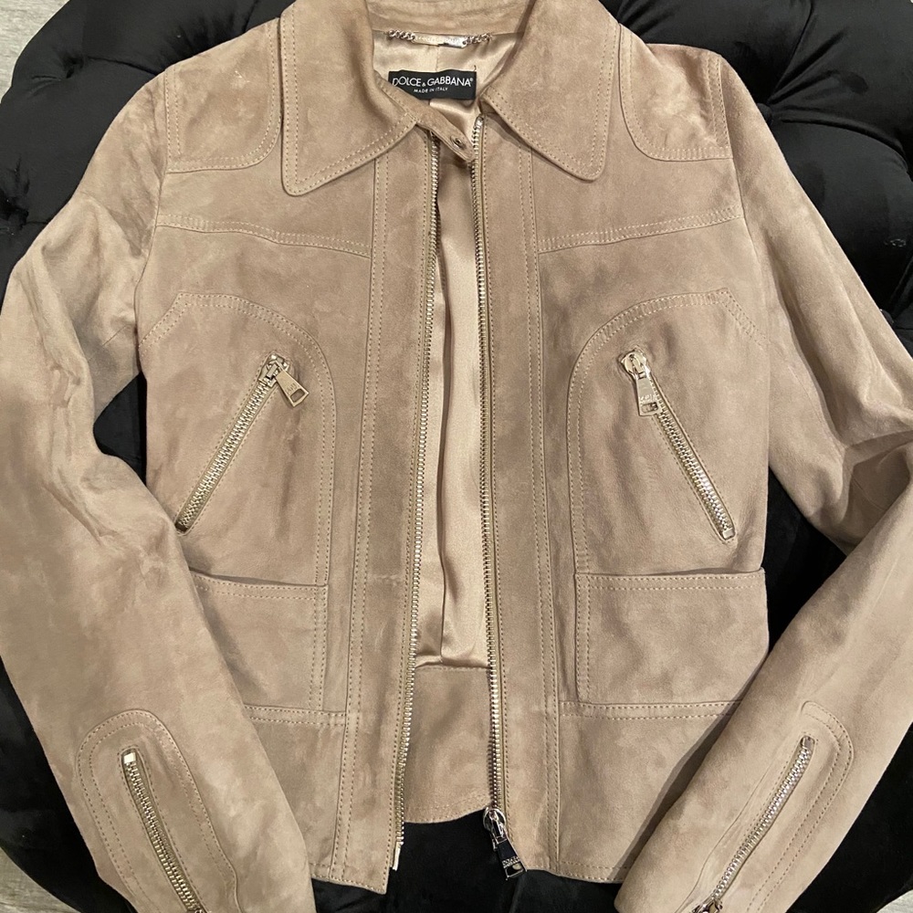 Dolce Gabbana suede jacket